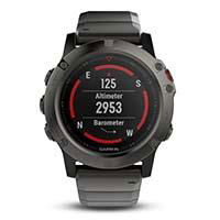 Garmin Fenix 5X HR Sapphire w Metal Band GPS Multisport Watch