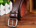 Leather Feather Edge Men's Belt