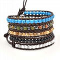 Nature Stones Multi-layer Free Spirit Bohemian Handmade Trendy Wrap Bracelet