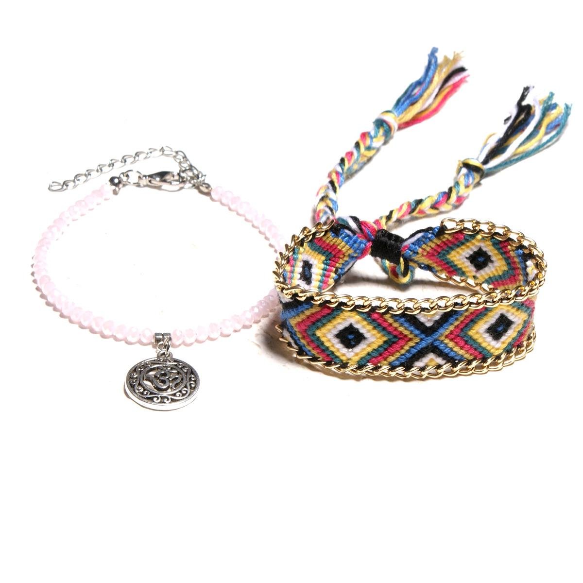 Fashion Bohemian Bracelets Set Barefoot Sandels Women Handmade Beaded Jewelry