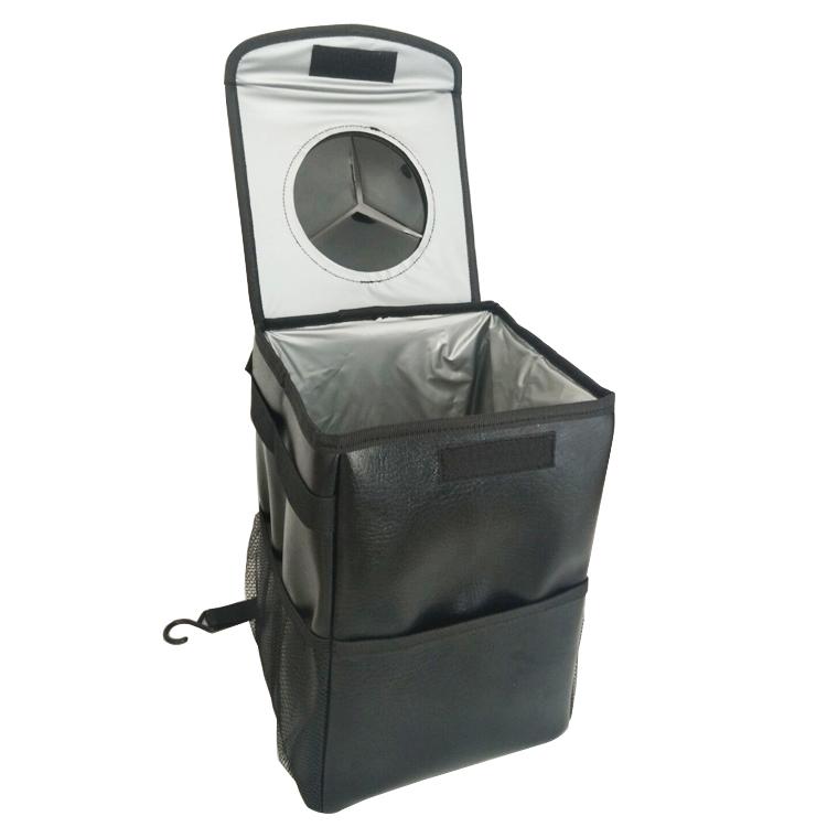 Luxury design weighted car trash can waterproof collapsible in durable structure 2