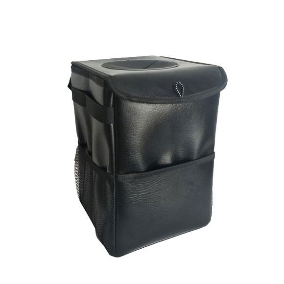 Luxury design weighted car trash can waterproof collapsible in durable structure