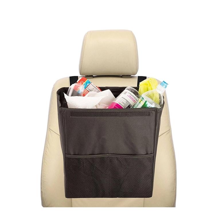 Leakproof Large Car Back Seat Headrest Trash Bin and Auto Garbage Can Organiser 3