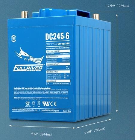 DC245-6免維護電池6V225AH