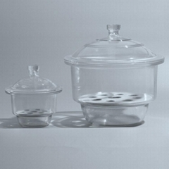 Desiccator with Porcelain Plate Clear Glass Laboratory Drying Equipment Shenzhen