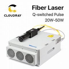Cloudray Fiber Laser Marking Machine Parts Fiber Laser Source Raycus 20W / 