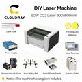 Cloudray CL09 Laser Engraving Machine DIY Parts Co2 Laser Engraving Machine 9060 1