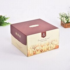 Foldable Food Grade cardboard cake boxes for Cake Packaging
