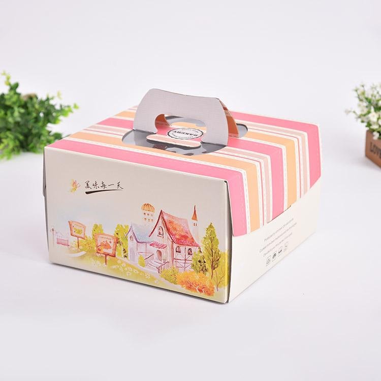 可折叠食品级纸板蛋糕盒用于蛋糕包装 3