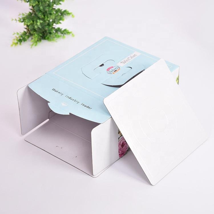 可折疊食品級紙板蛋糕盒用於蛋糕包裝 4
