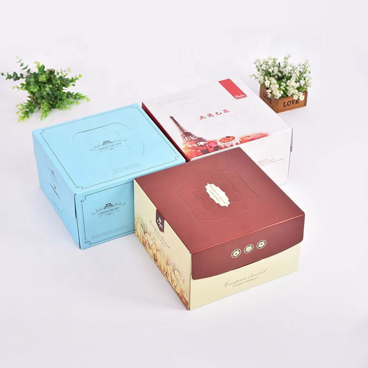 可折疊食品級紙板蛋糕盒用於蛋糕包裝 5