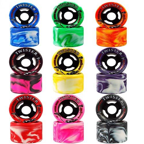 Sure Grip Twister Roller Skate Wheels 62mm X 40mm 96A Full Set of 8
