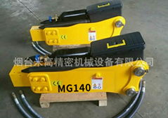 18-26ton Excavator S81 Rock Hammer Hydraulic Triangle Type YANTAI MG