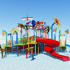 Water Park Equipment Fiberglass Water Playground for Kids