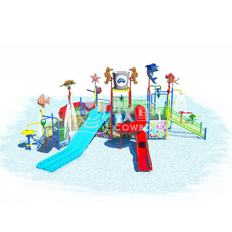 Water Park Equipment Fiberglass Water Playground for Kids 2