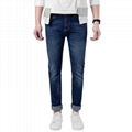 Ji    ark Blue Mens Jeans Trousers Washed High Quality China Factory Wholesale 2