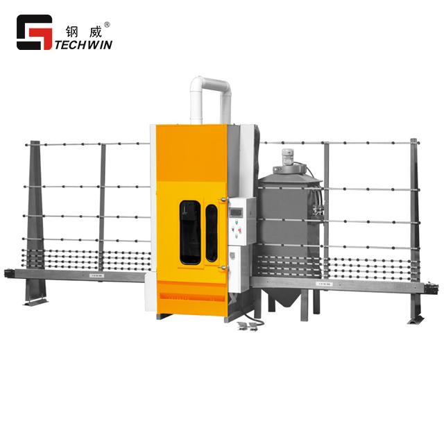 Hot sales glass sandblaster TWPS16 sandblasting machine for float glass with CE TECHWIN (China