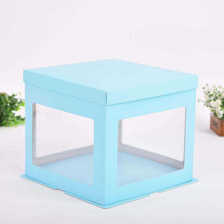 New design hot sale plastic cake box