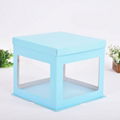 New design hot sale plastic cake box 1