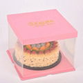 New design hot sale plastic cake box 2