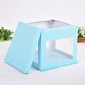 New design hot sale plastic cake box 4