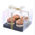 Custom luxury plastic cake box transparent 5