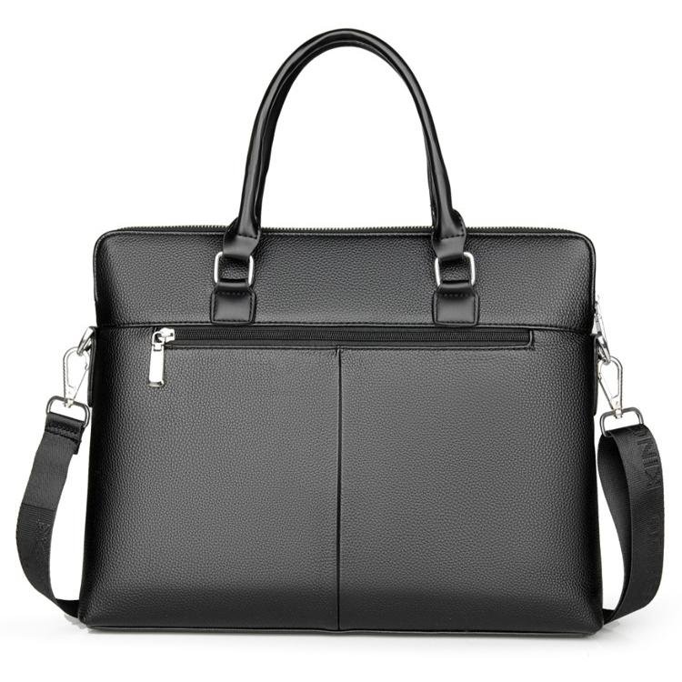 Large Capacity Business Men Handbag Shoulder Bag Briefcase Waterproof PU Leather 3