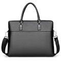 Large Capacity Business Men Handbag Shoulder Bag Briefcase Waterproof PU Leather 1