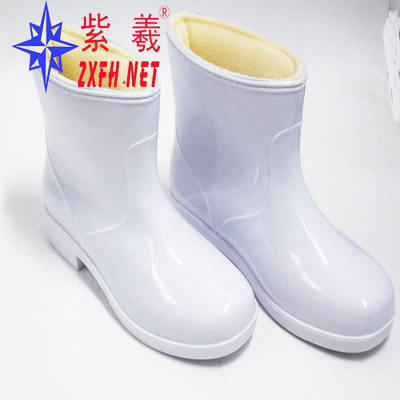 fashion  pvc velvet rain boots 4