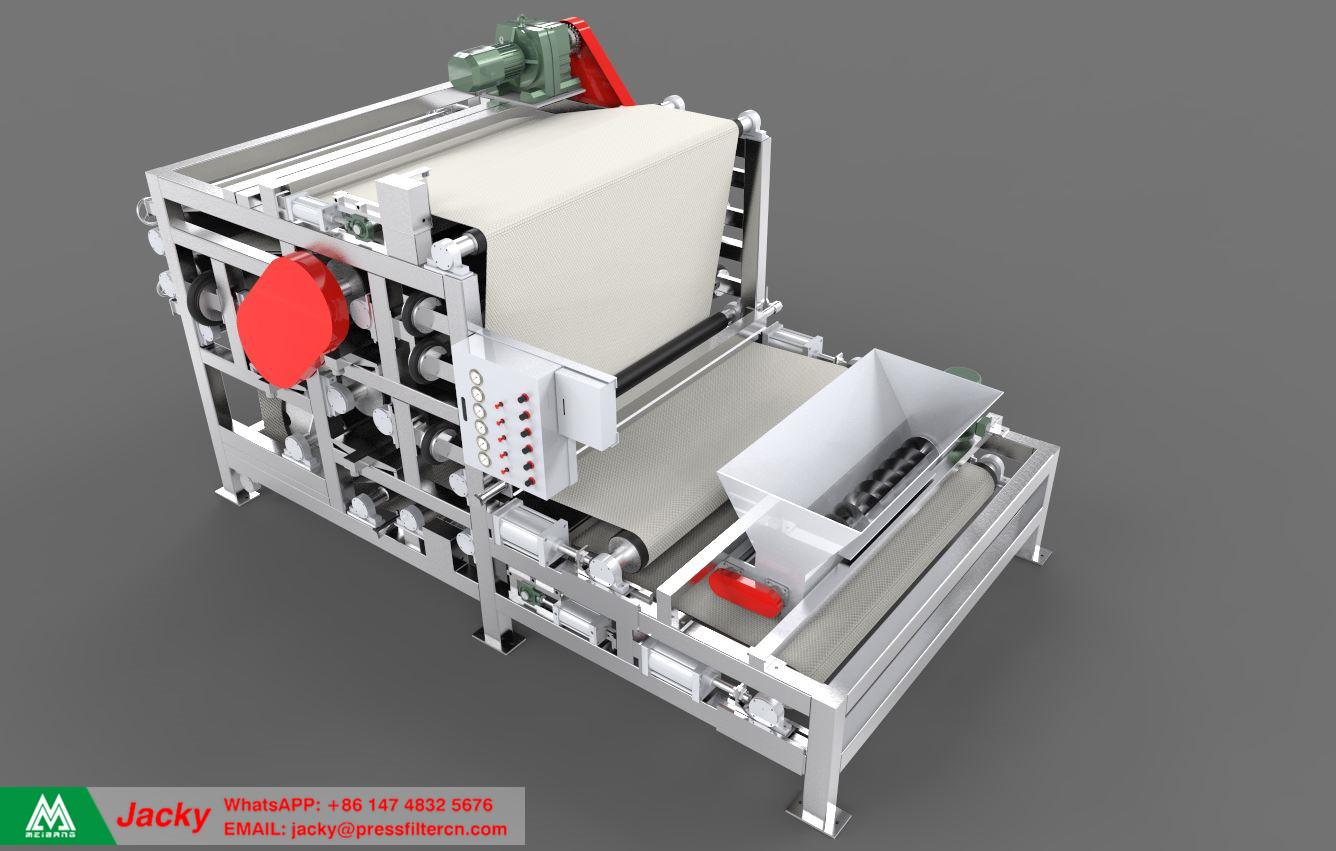 Roller Gauges press dewatering machine for plants residue dehydration 2