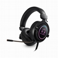 Best quality Cool RGB gamer gaming headset headphone with Led vibrator