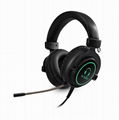 Best quality Cool RGB gamer gaming headset headphone with Led vibrator