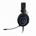 Best quality Cool RGB gamer gaming headset headphone with Led vibrator 3