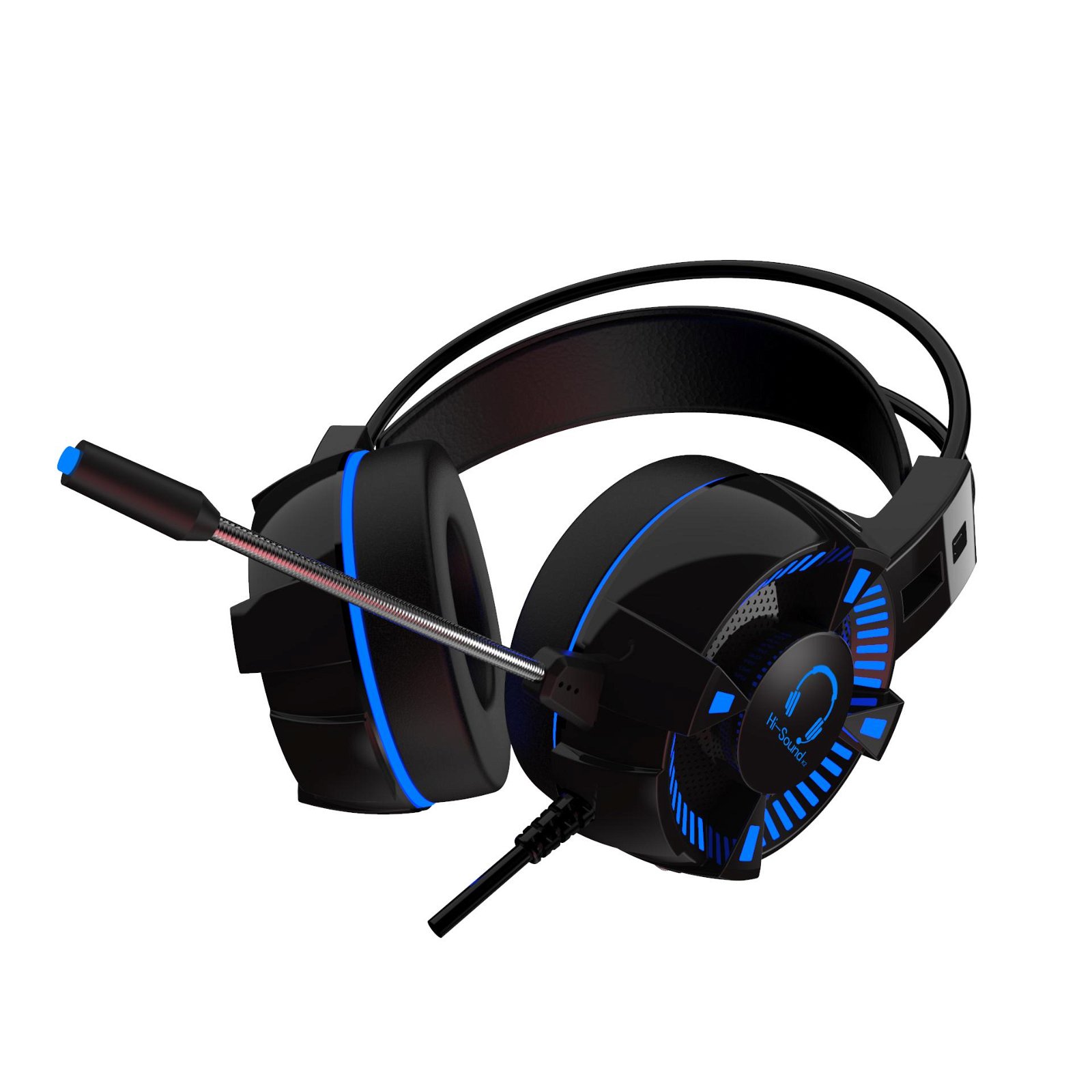 Hi-sound LED Cool Colorful LED Gaming Headset for gamers 4