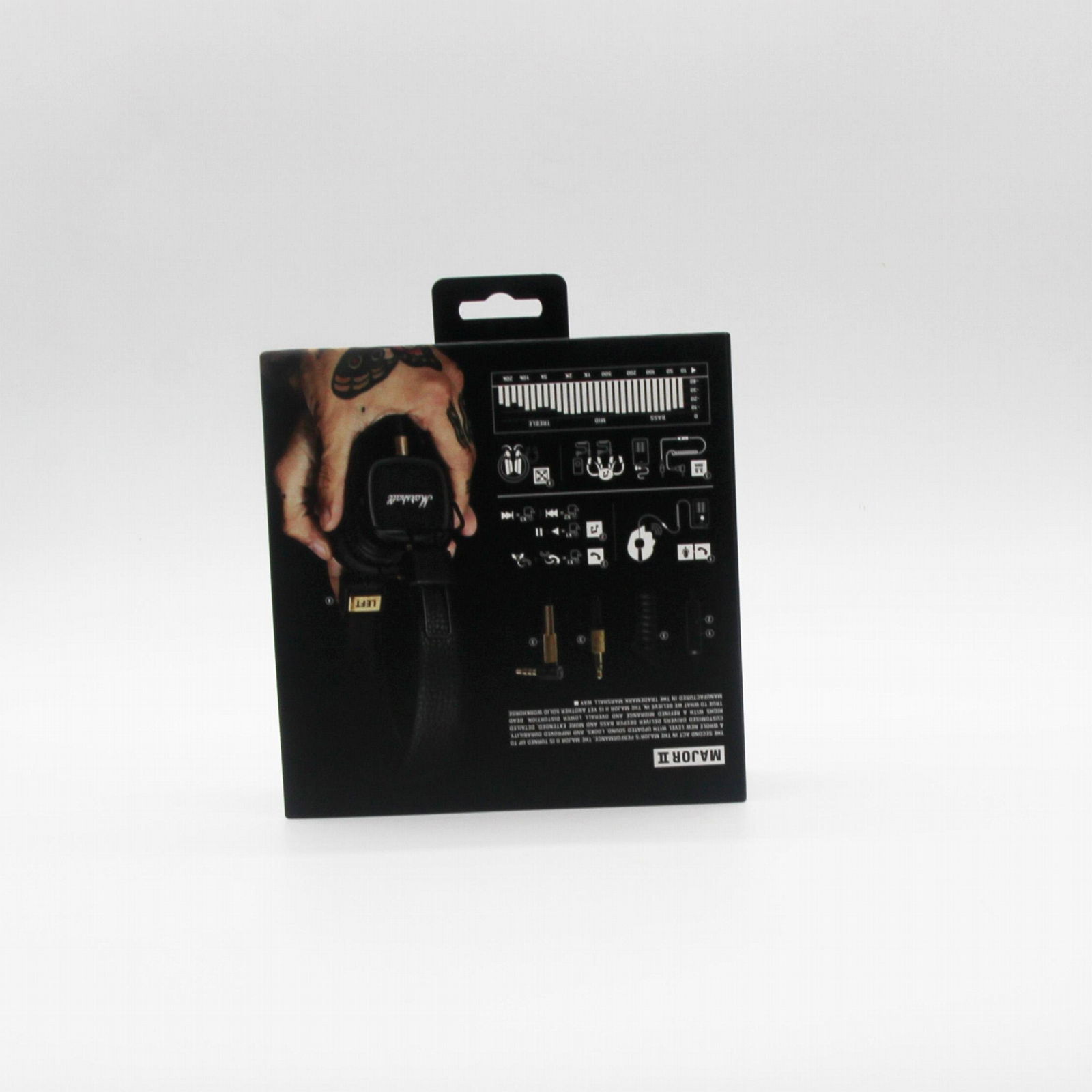 High Quality Headphones Black Paper Packaging Box 2