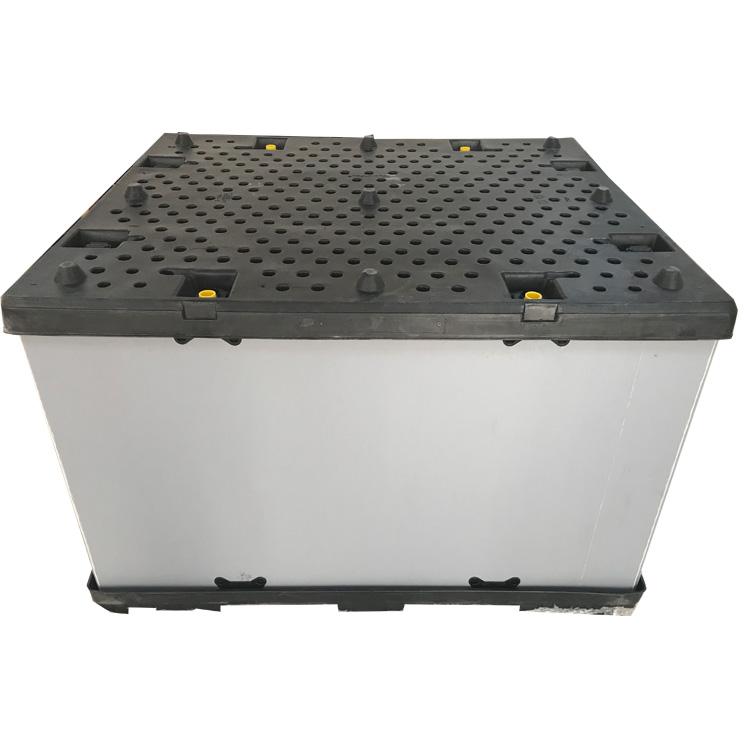  foldable plastic container sleeve pallet box