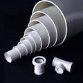 pvc drainage pipe 75mm 110mm 160mm rigid pvc white blue orange color waste water