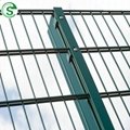 High Security PVC Coated Ga  anized Iron Double Twin Wire Garden Zoo Fence