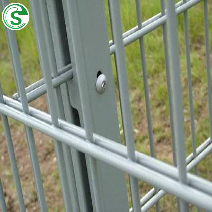 High Security PVC Coated Galvanized Iron Double Twin Wire Garden Zoo Fence 3