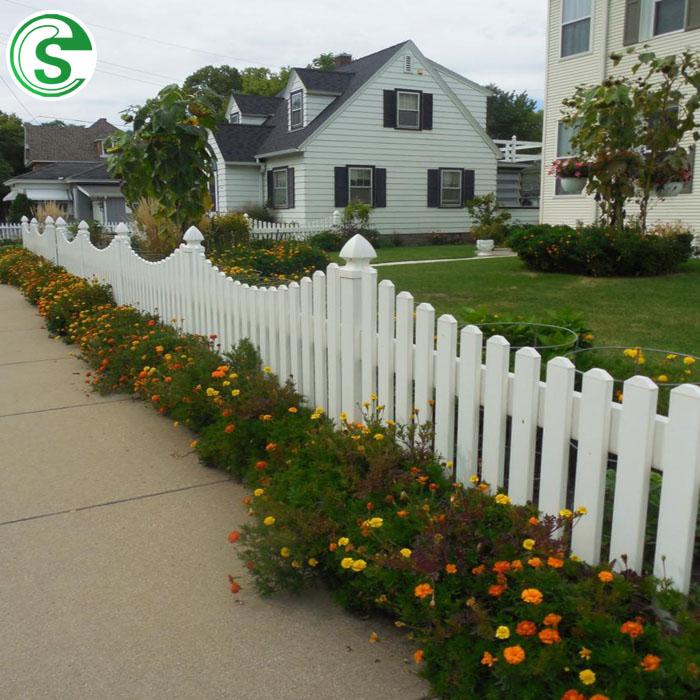 Decorative garden fence cheap white vinyl picket fencing for sale 3