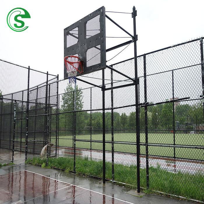 High Extension Cyclone Wire Chain Link Mesh Fence for Basketball Fields 3