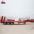 Heavy machinery equipment transporter gooseneck lowbed trailer 3