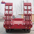 Heavy machinery equipment transporter gooseneck lowbed trailer 4