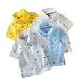 Different Colors 100%cotton small moq kids clothes boys polo shirt