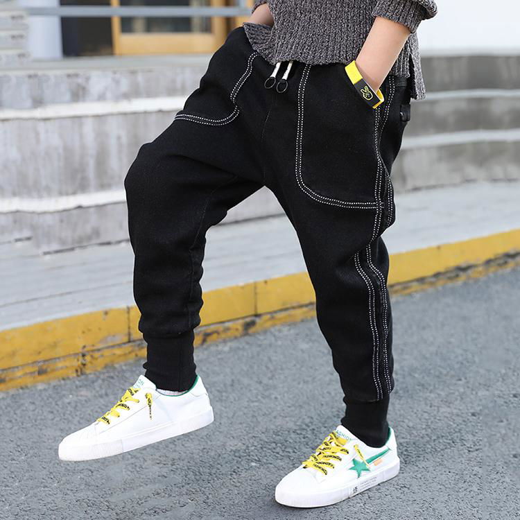 Latest design cheap comfortable fashion boys pants boutique clothing 3