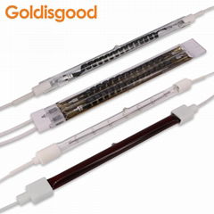 clear infrared heating tube ceramic electric near infrared heating lamp