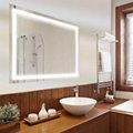 CE UL Wall Mount LED Lighted Bathroom Mirror Backlit Hotel Bathroom Mirror