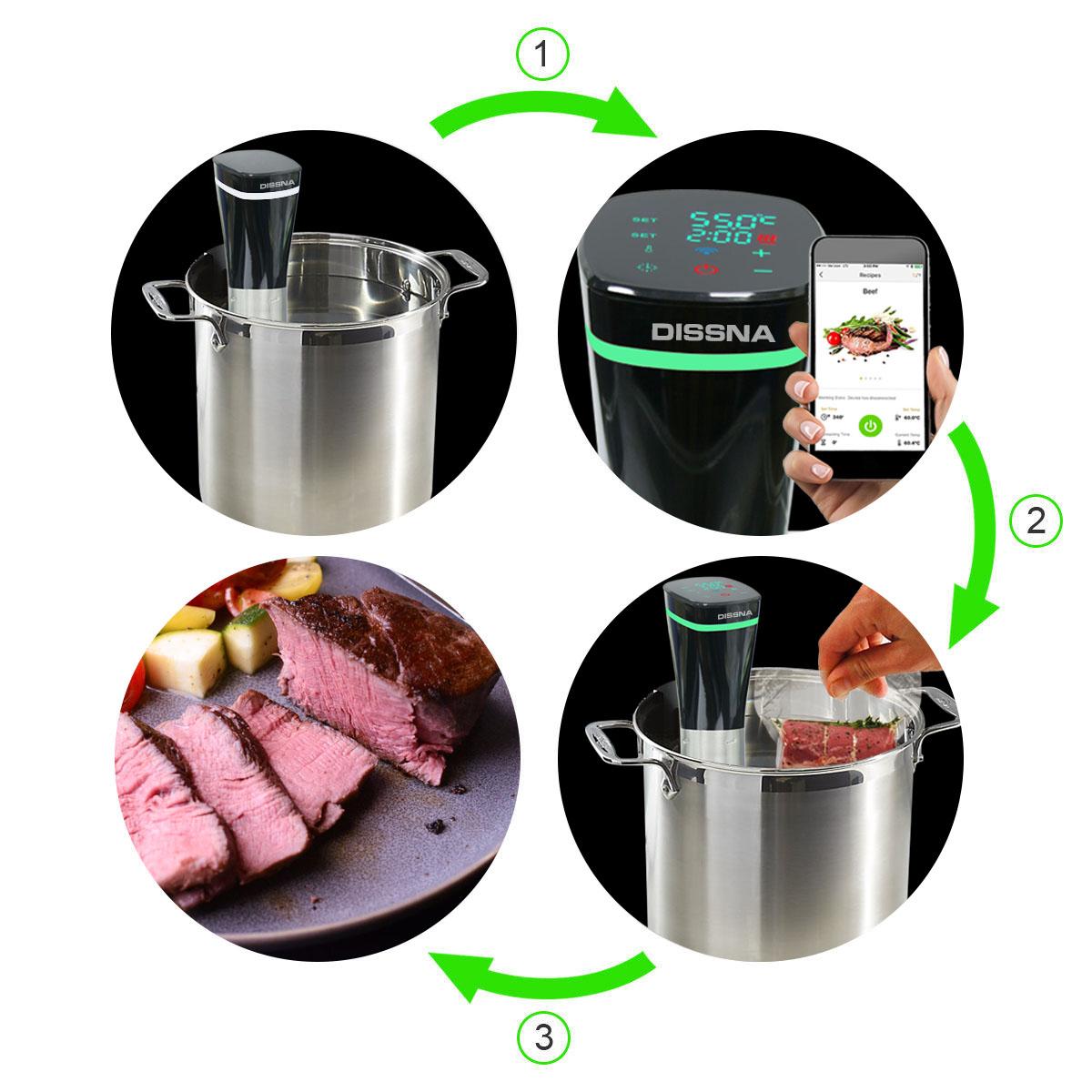 Sous Vide Precise Cooker Vacuum Slow Cooker Sousvide Stick Cooker With
