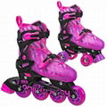 GIRLS ROLLER DERBY FLUX INLINE & QUAD INTERCHANGEABLE SKATE 1