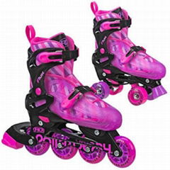 GIRLS ROLLER DERBY FLUX INLINE & QUAD INTERCHANGEABLE SKATE